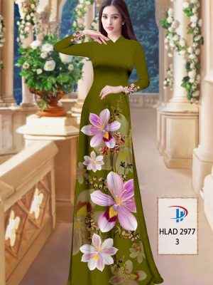 Vải Áo Dài Hoa In 3D AD HLAD2977 31